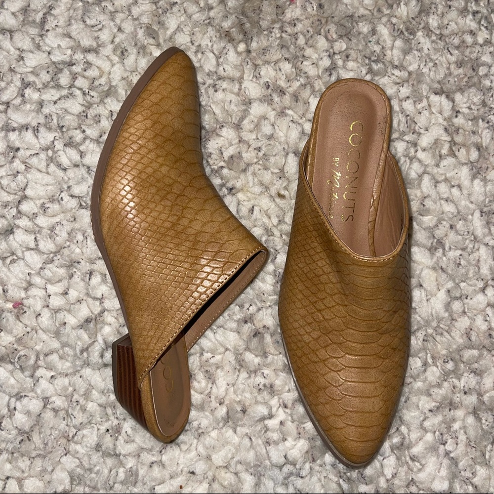 ORANGE CROCODILE MULE